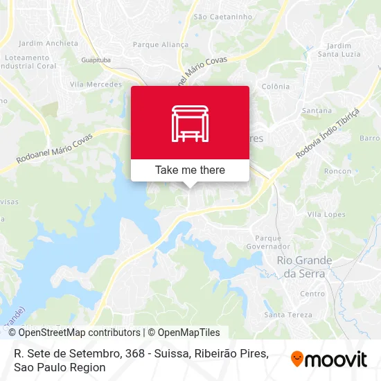 R. Sete de Setembro, 368 - Suissa, Ribeirão Pires map