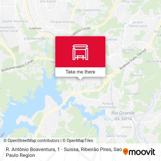R. Antônio Boaventura, 1 - Suissa, Ribeirão Pires map