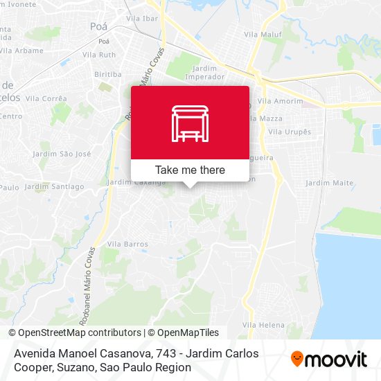 Avenida Manoel Casanova, 743 - Jardim Carlos Cooper, Suzano map