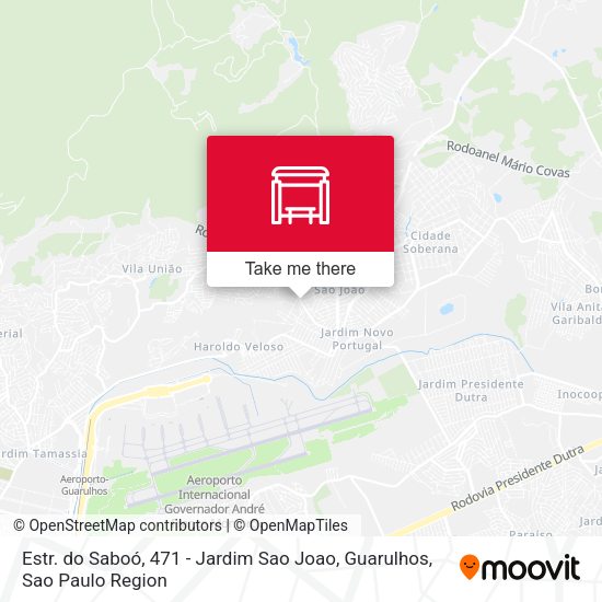 Estr. do Saboó, 471 - Jardim Sao Joao, Guarulhos map