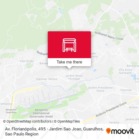 Mapa Av. Florianópolis, 495 - Jardim Sao Joao, Guarulhos