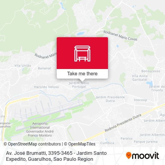 Av. José Brumatti, 3395-3465 - Jardim Santo Expedito, Guarulhos map