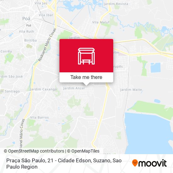 Praça São Paulo, 21 - Cidade Edson, Suzano map