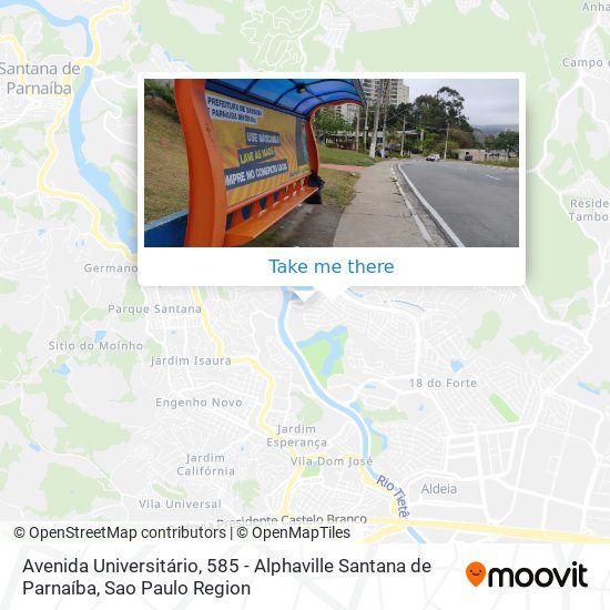 Avenida Universitário, 585 - Alphaville Santana de Parnaíba map