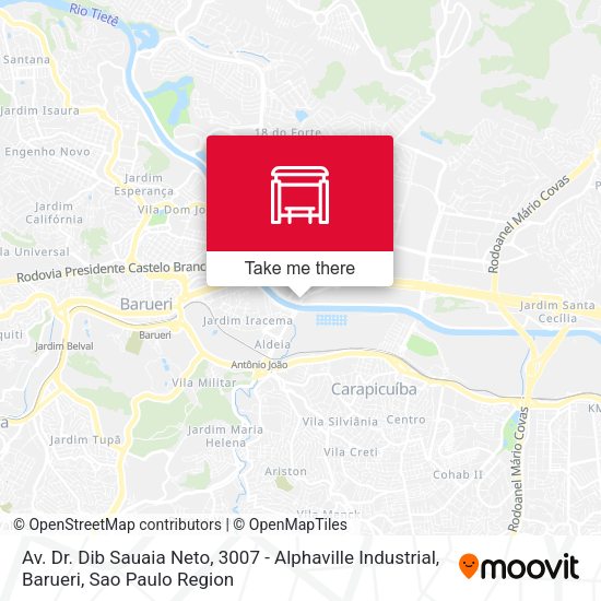 Av. Dr. Dib Sauaia Neto, 3007 - Alphaville Industrial, Barueri map