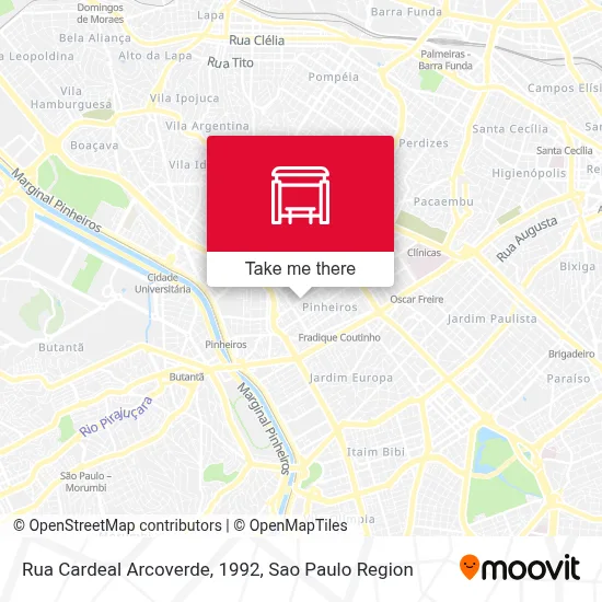 Rua Cardeal Arcoverde, 1992 map