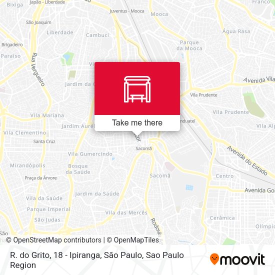 R. do Grito, 18 - Ipiranga, São Paulo map