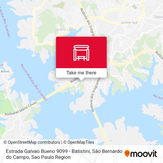 Estrada Galvao Bueno 9099 - Batistini, São Bernardo do Campo map