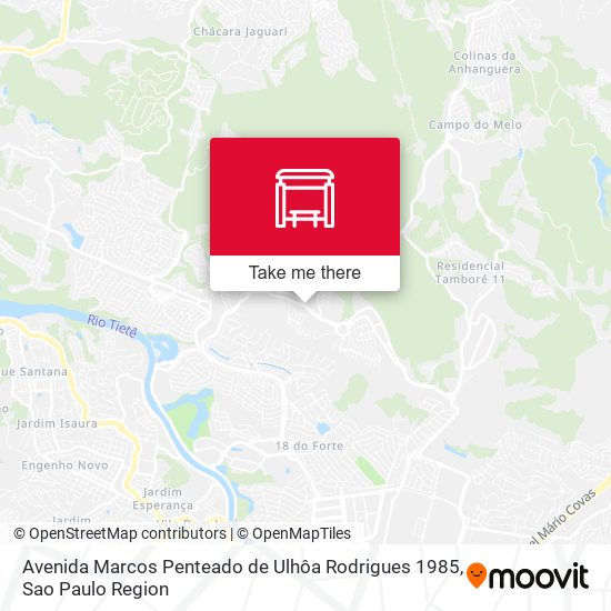 Avenida Marcos Penteado de Ulhôa Rodrigues 1985 map