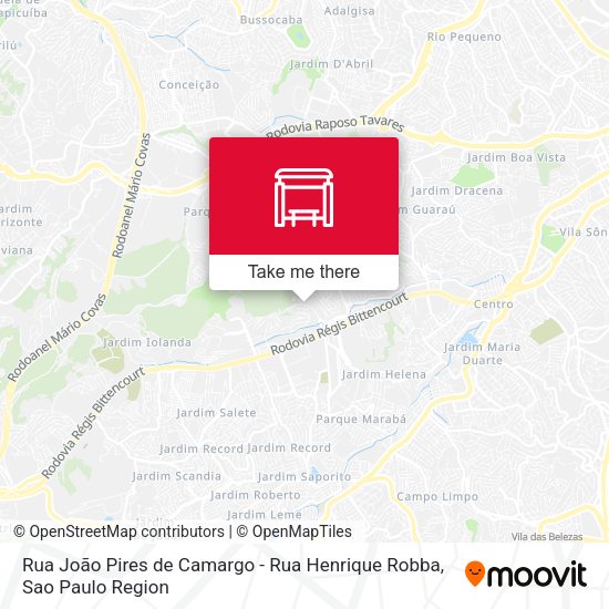 Rua João Pires de Camargo - Rua Henrique Robba map