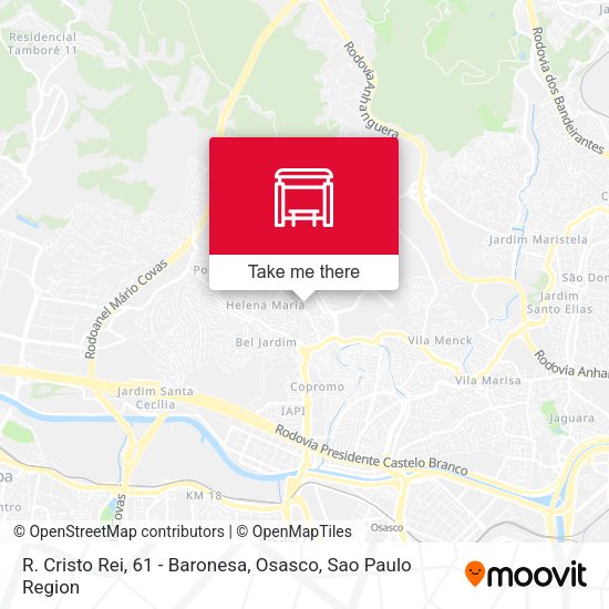 R. Cristo Rei, 61 - Baronesa, Osasco map