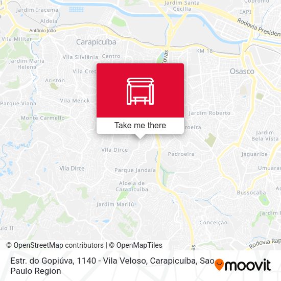 Estr. do Gopiúva, 1140 - Vila Veloso, Carapicuíba map