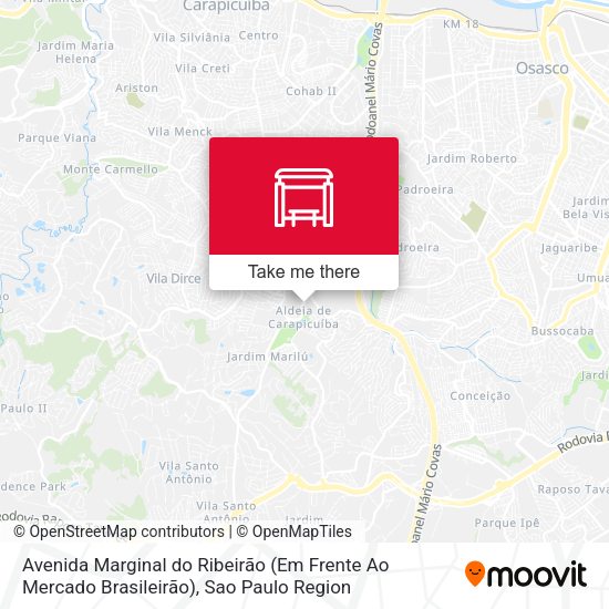 Avenida Marginal do Ribeirão (Em Frente Ao Mercado Brasileirão) map