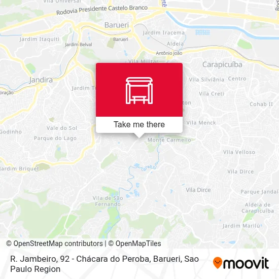 R. Jambeiro, 92 - Chácara do Peroba, Barueri map