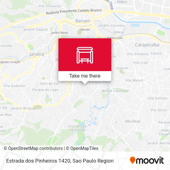 Estrada dos Pinheiros 1420 map
