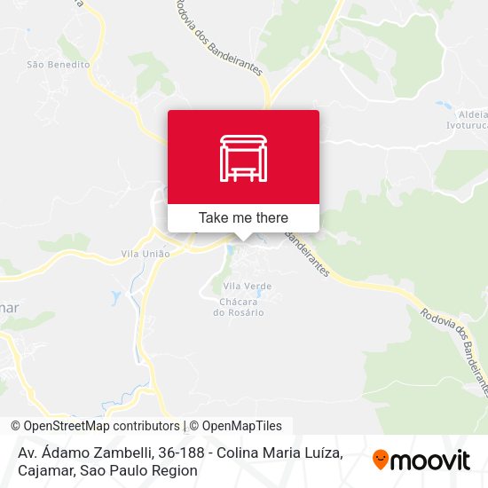 Av. Ádamo Zambelli, 36-188 - Colina Maria Luíza, Cajamar map