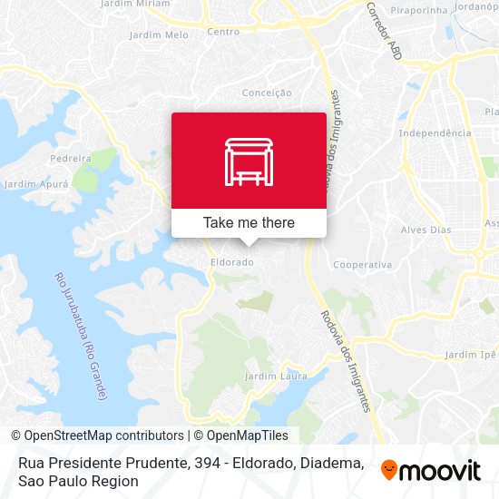 Rua Presidente Prudente, 394 - Eldorado, Diadema map