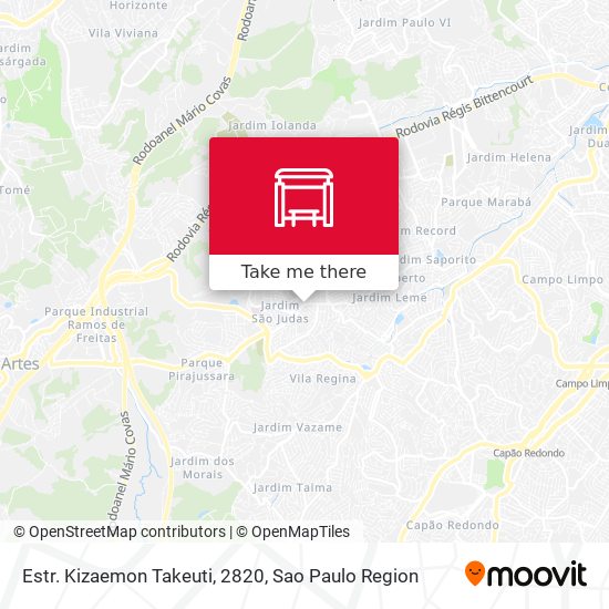 Estr. Kizaemon Takeuti, 2820 map