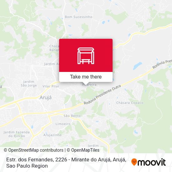 Estr. dos Fernandes, 2226 - Mirante do Arujá, Arujá map