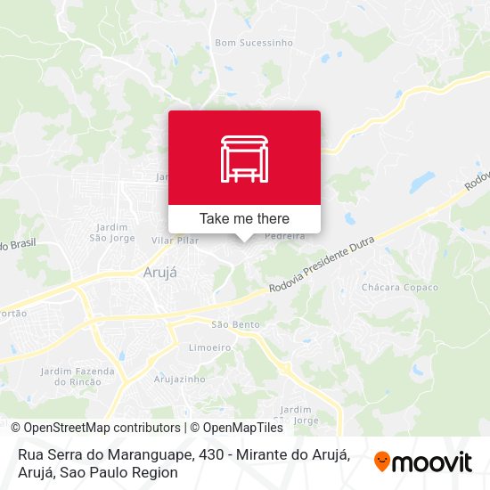 Rua Serra do Maranguape, 430 - Mirante do Arujá, Arujá map
