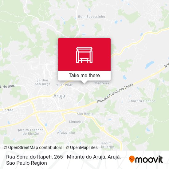 Rua Serra do Itapeti, 265 - Mirante do Arujá, Arujá map