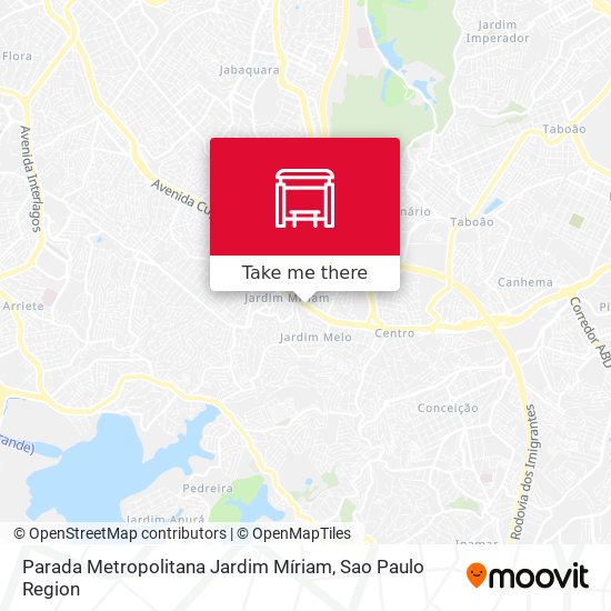 Parada Metropolitana Jardim Míriam map