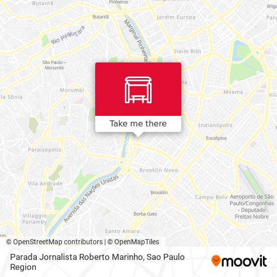 Mapa Parada Jornalista Roberto Marinho