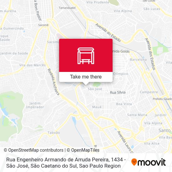 Rua Engenheiro Armando de Arruda Pereira, 1434 - São José, São Caetano do Sul map