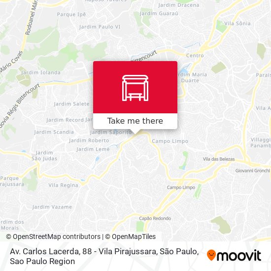 Av. Carlos Lacerda, 88 - Vila Pirajussara, São Paulo map