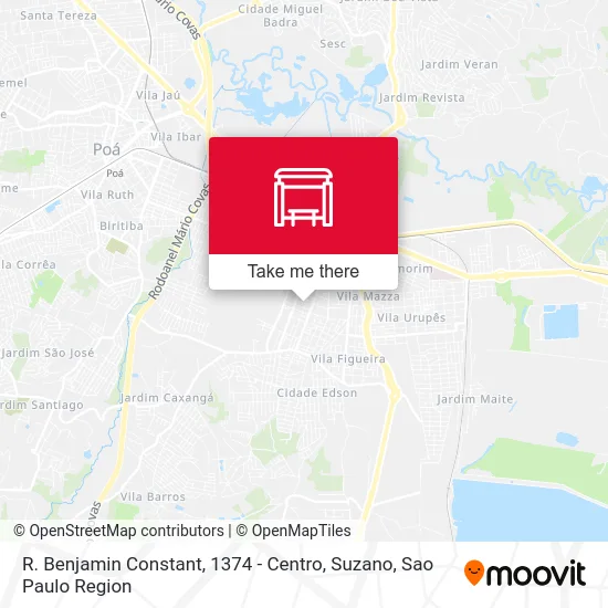 R. Benjamin Constant, 1374 - Centro, Suzano map
