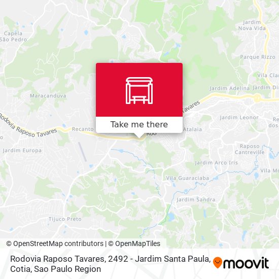 Rodovia Raposo Tavares, 2492 - Jardim Santa Paula, Cotia map