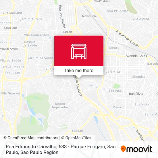 Rua Edmundo Carvalho, 633 - Parque Fongaro, São Paulo map