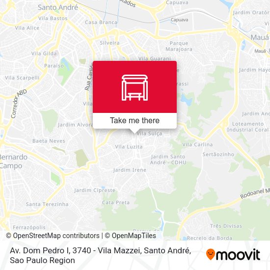 Av. Dom Pedro I, 3740 - Vila Mazzei, Santo André map