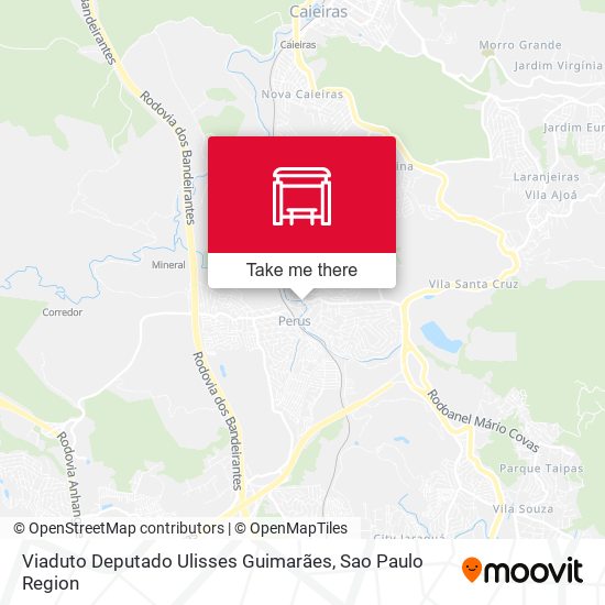 Mapa Viaduto Deputado Ulisses Guimarães