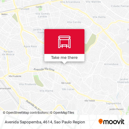 Avenida Sapopemba, 4614 map
