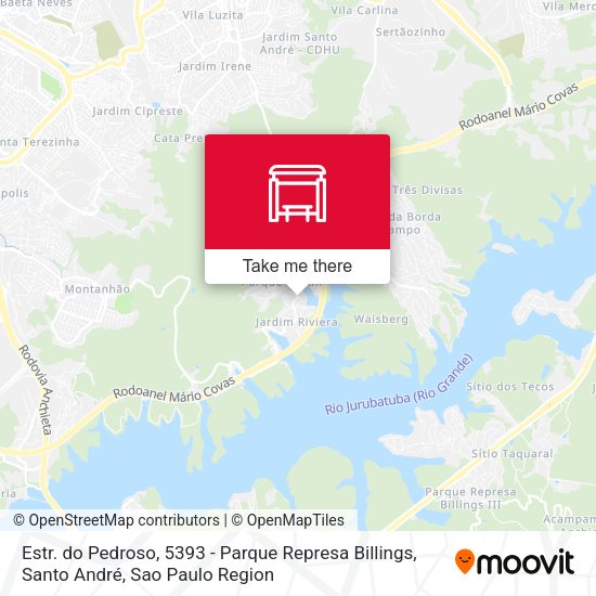 Estr. do Pedroso, 5393 - Parque Represa Billings, Santo André map