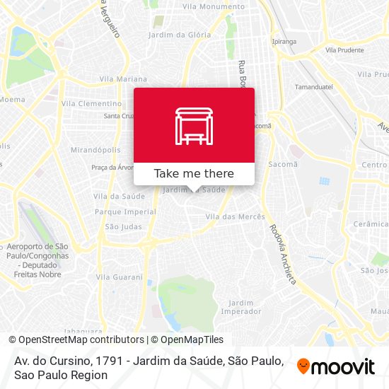 Av. do Cursino, 1791 - Jardim da Saúde, São Paulo map