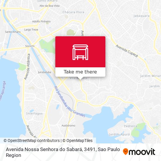 Avenida Nossa Senhora do Sabará, 3491 map