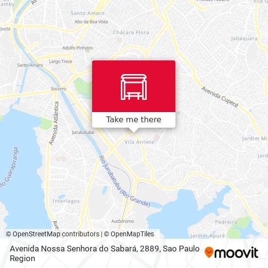Mapa Avenida Nossa Senhora do Sabará, 2889