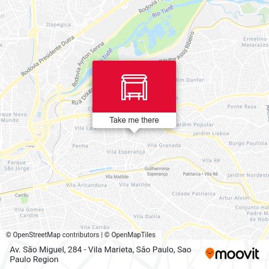 Av. São Miguel, 284 - Vila Marieta, São Paulo map