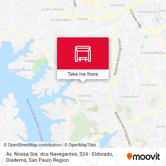 Av. Nossa Sra. dos Navegantes, 524 - Eldorado, Diadema map