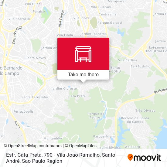 Estr. Cata Preta, 790 - Vila Joao Ramalho, Santo André map