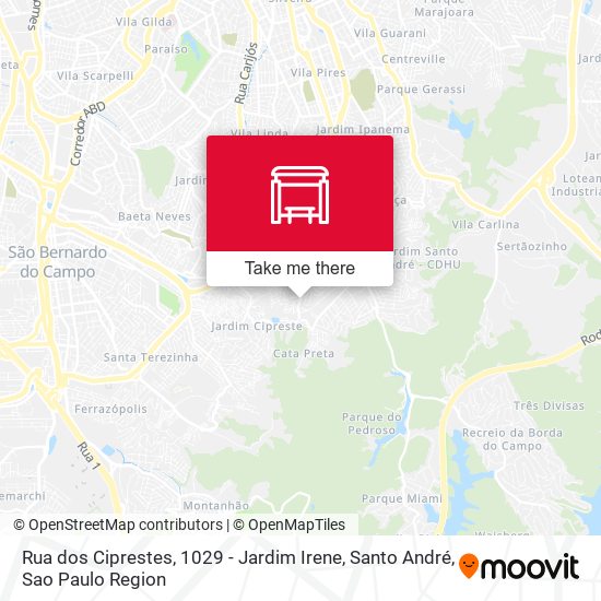 Rua dos Ciprestes, 1029 - Jardim Irene, Santo André map