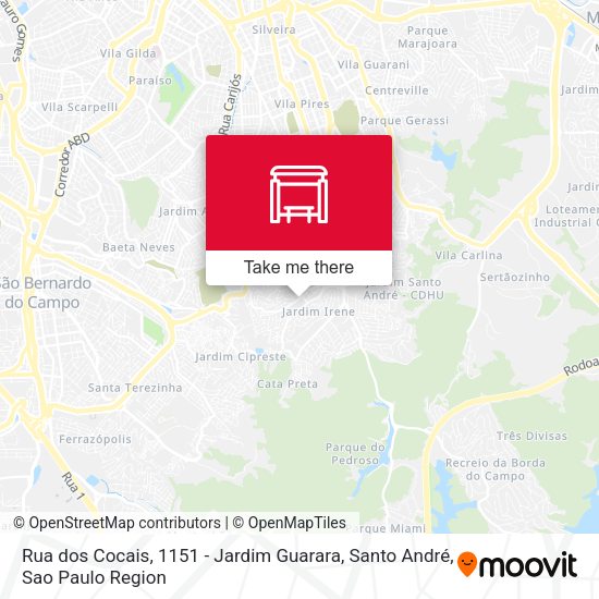 Rua dos Cocais, 1151 - Jardim Guarara, Santo André map