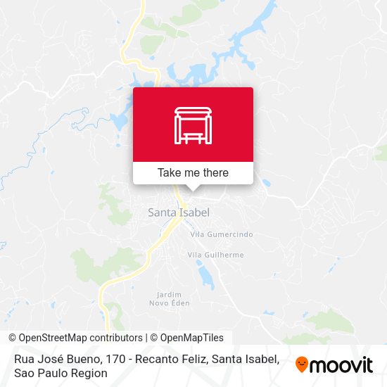 Rua José Bueno, 170 - Recanto Feliz, Santa Isabel map