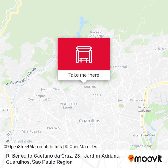 R. Benedito Caetano da Cruz, 23 - Jardim Adriana, Guarulhos map