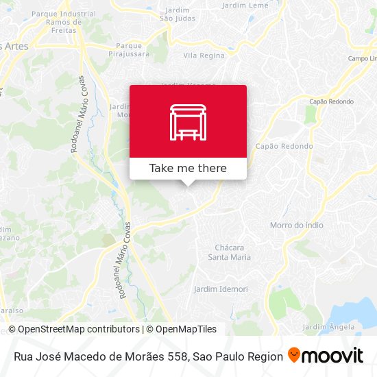 Rua José Macedo de Morães 558 map