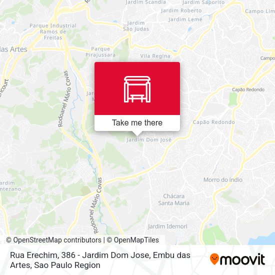 Rua Erechim, 386 - Jardim Dom Jose, Embu das Artes map