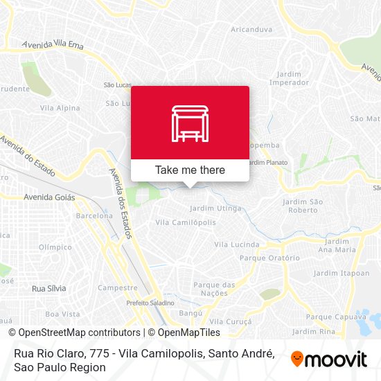 Rua Rio Claro, 775 - Vila Camilopolis, Santo André map