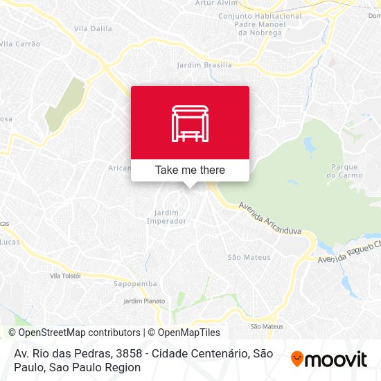Av. Rio das Pedras, 3858 - Cidade Centenário, São Paulo map